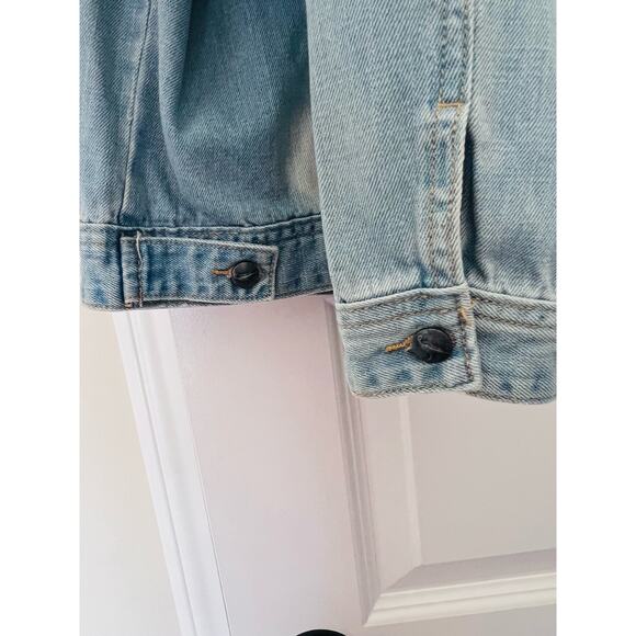 White Crow Embroidered Denim Jacket, Size Large, NWT - Picture 7 of 15